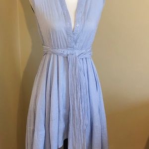 Pinstriped - light blue/white sundress